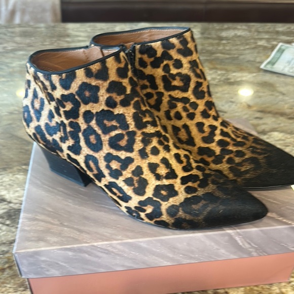 Franco Sarto Shoes - Leopard Print fur Ankle Boots